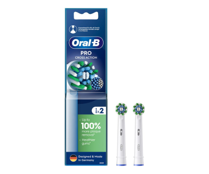 Końcówka do szczoteczek Oral-B Końcówki do szczoteczki ORAL-B Cross Action EB50RX (2 szt.)